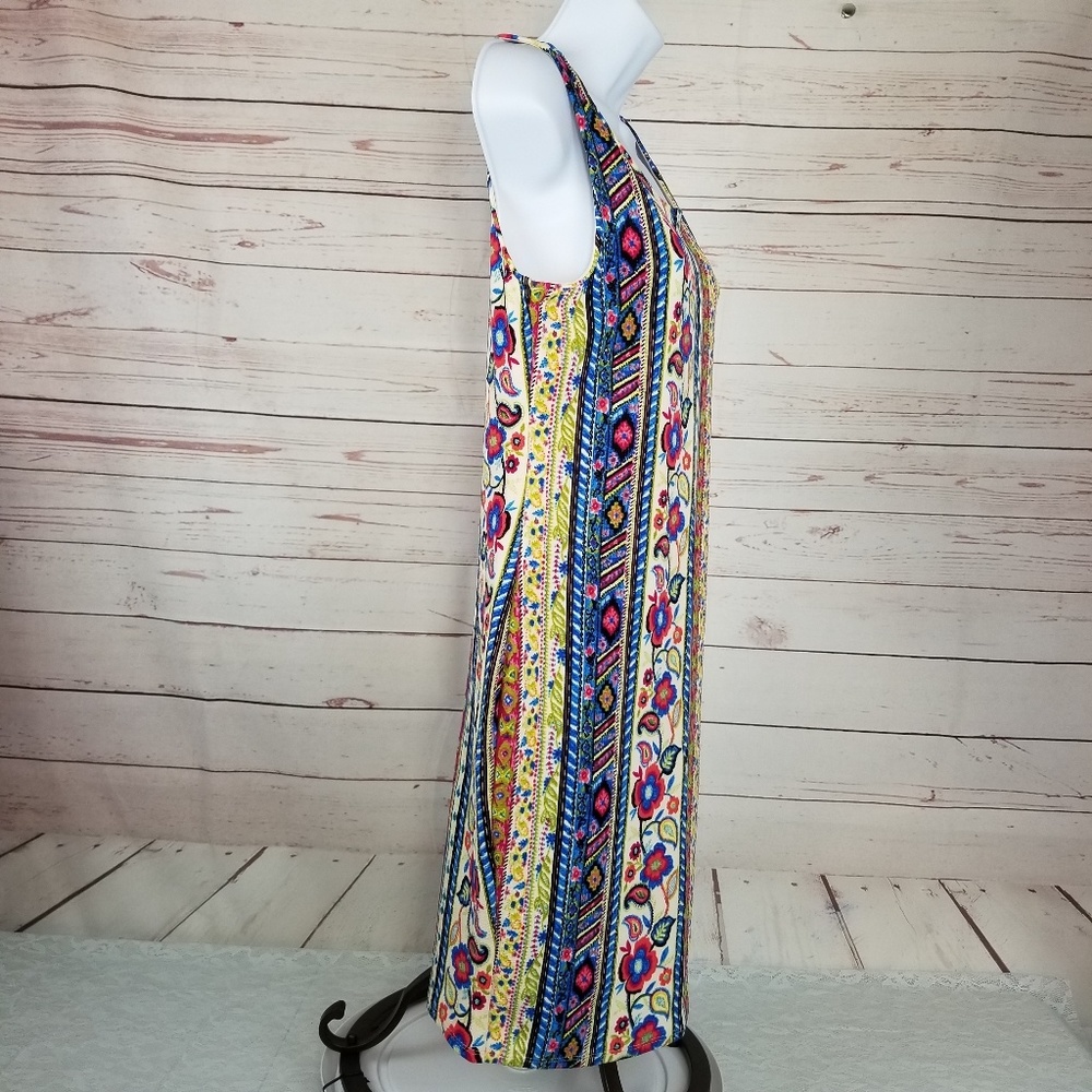 NWOT Ambiance Women's L Bodycon Floral w Paisley - Picture 4 of 6